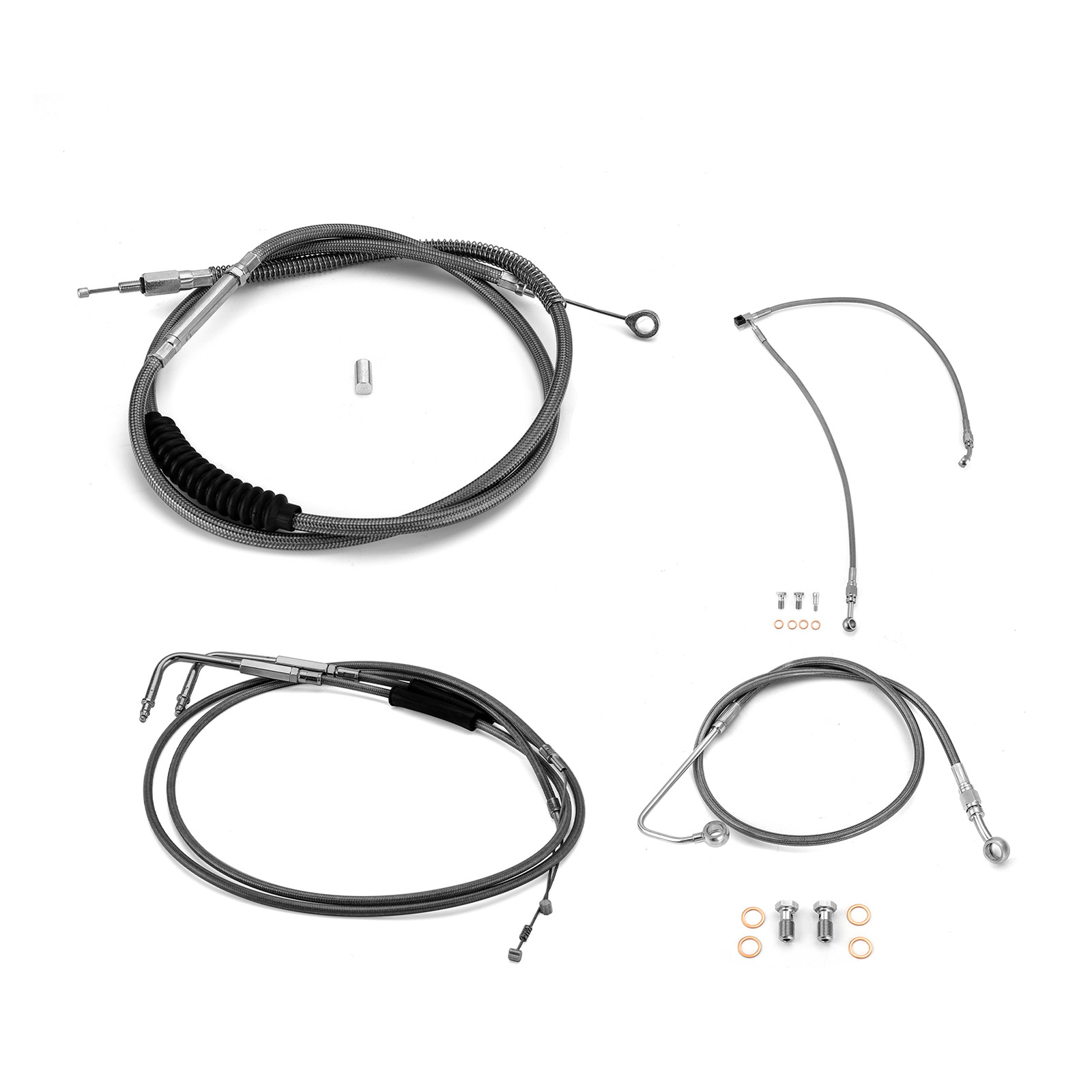 14" 16" Apes Brake Clutch Throttle Cable for Harley Softail Standard 11-14 ABS