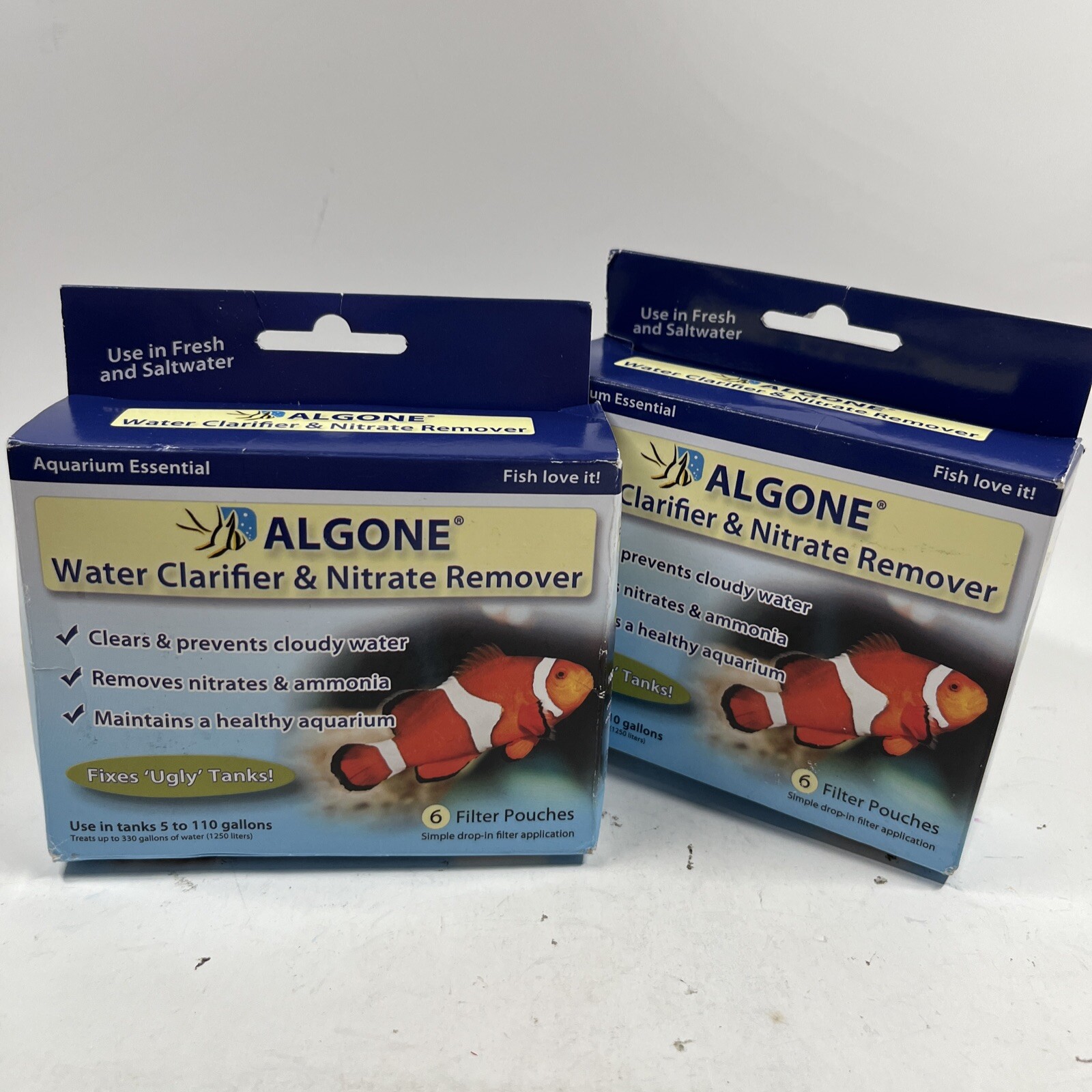 Algone and Nitrate Remover, 12 Filter Pouches (2 Packages with 6 per Package)