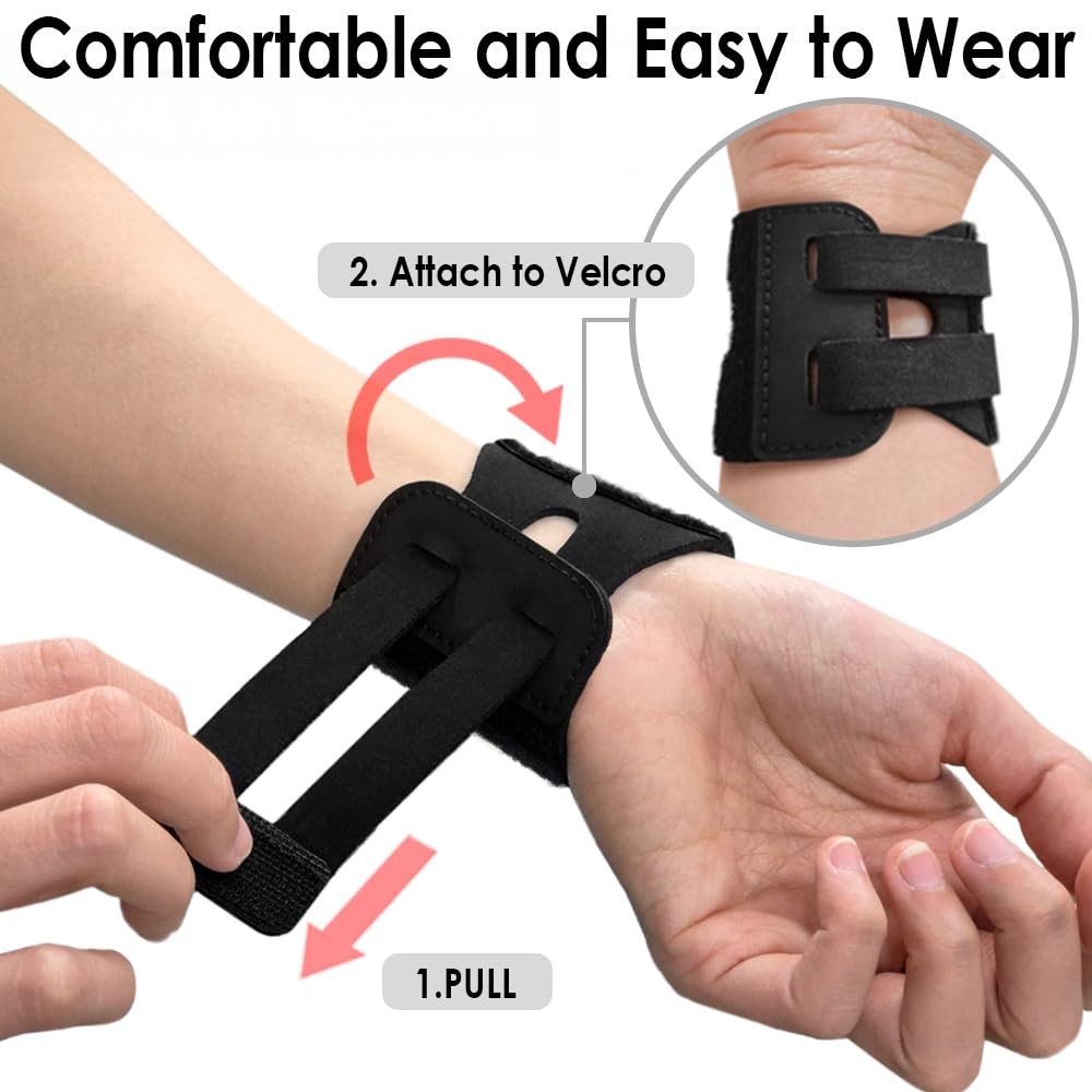 Closed-Loop Neoprene Wrist Wrap – Lightweight, Breathable Compression Support...