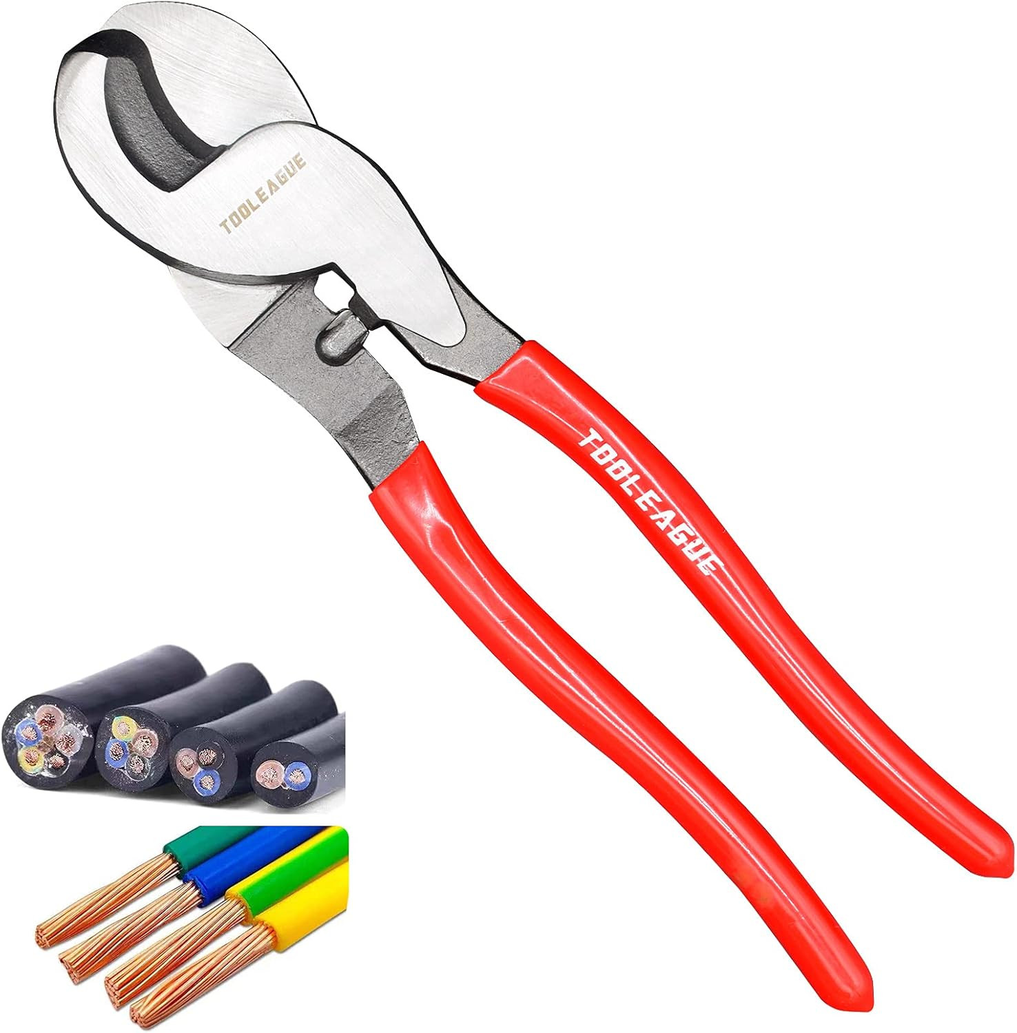 TOOLEAGUE 10 Inches Cable Cutter,Heavy Duty Cable Cutting, High Leverage Cutter