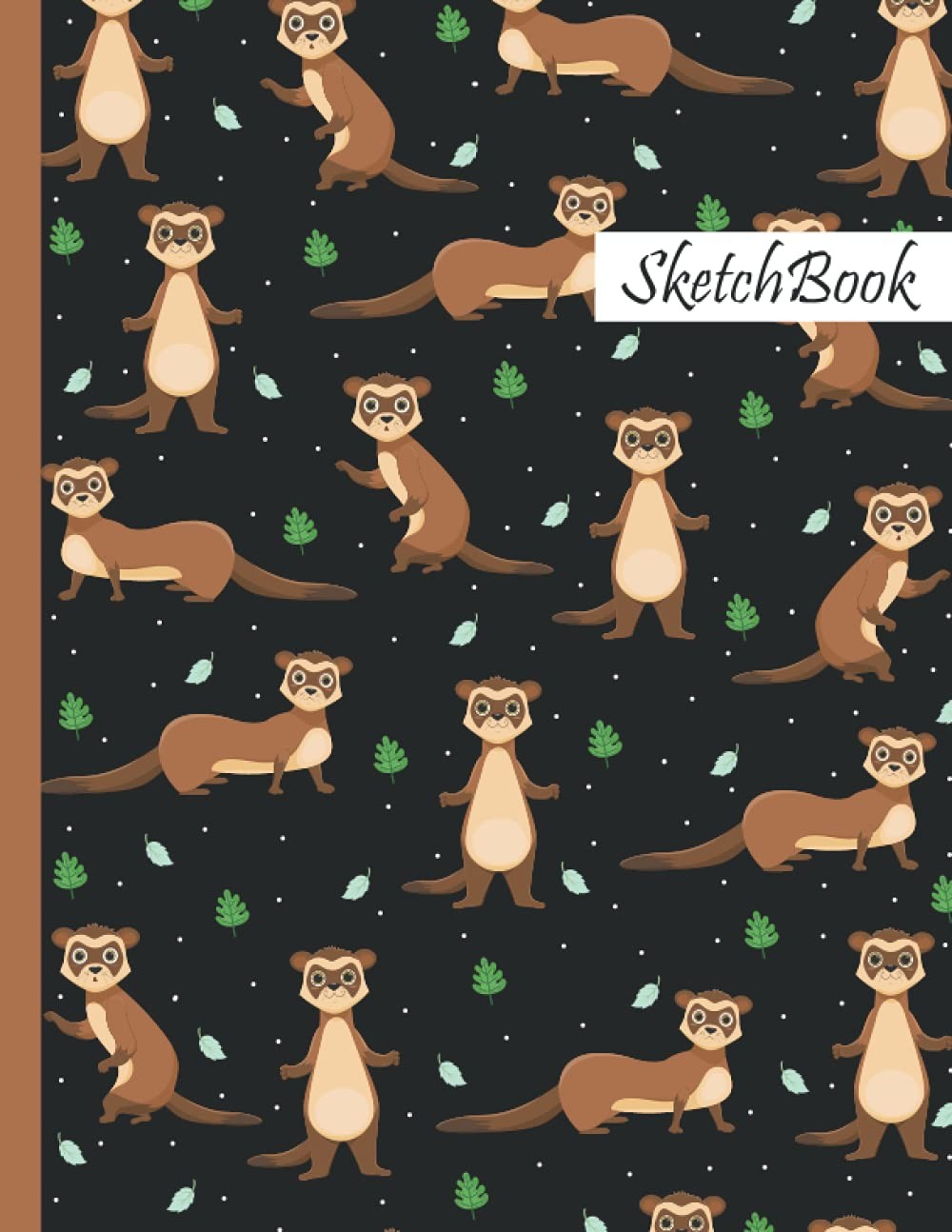 Ferret Sketchbook: Ferret animals Lover Sketchbook For Men, Women, Girls, and Ki
