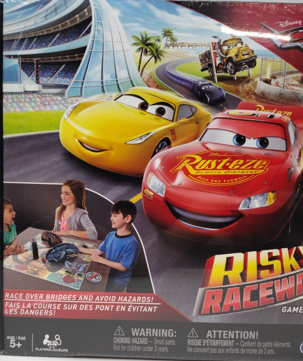 Disney Pixar Cars 3 Risky Raceway Family Board Game Brand New Sealed Spin Master