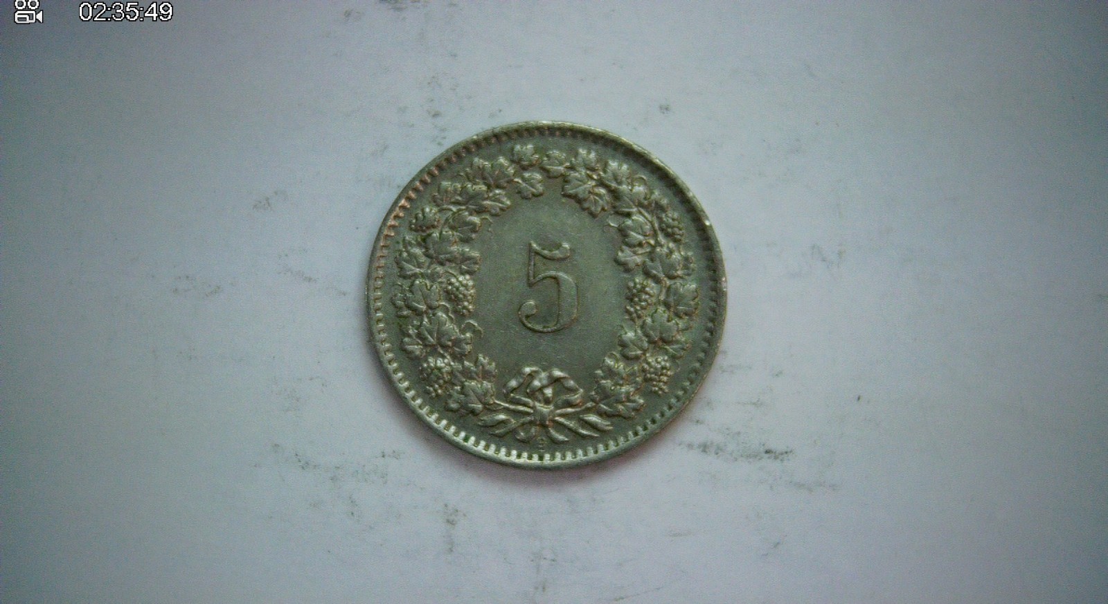 Switzerland 1962 5 Rappen Swiss Confederation (Helvetia) 5 Rappen Coin