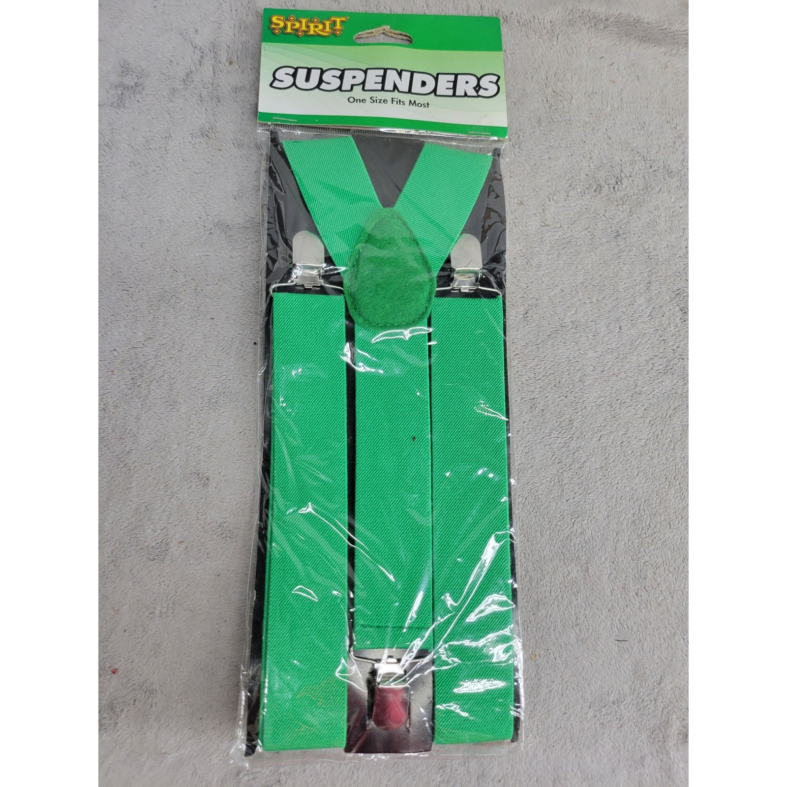 Spirit Halloween Green Suspenders Costume Accessory One Size Fits Most