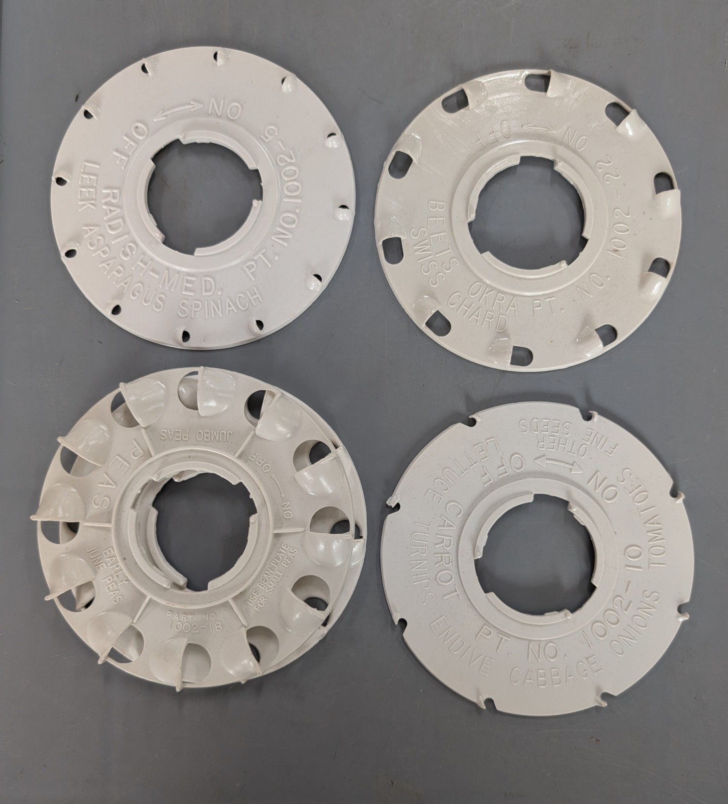 Part 1002, 5 Standard Seed Plates Fit For Earthway 1002