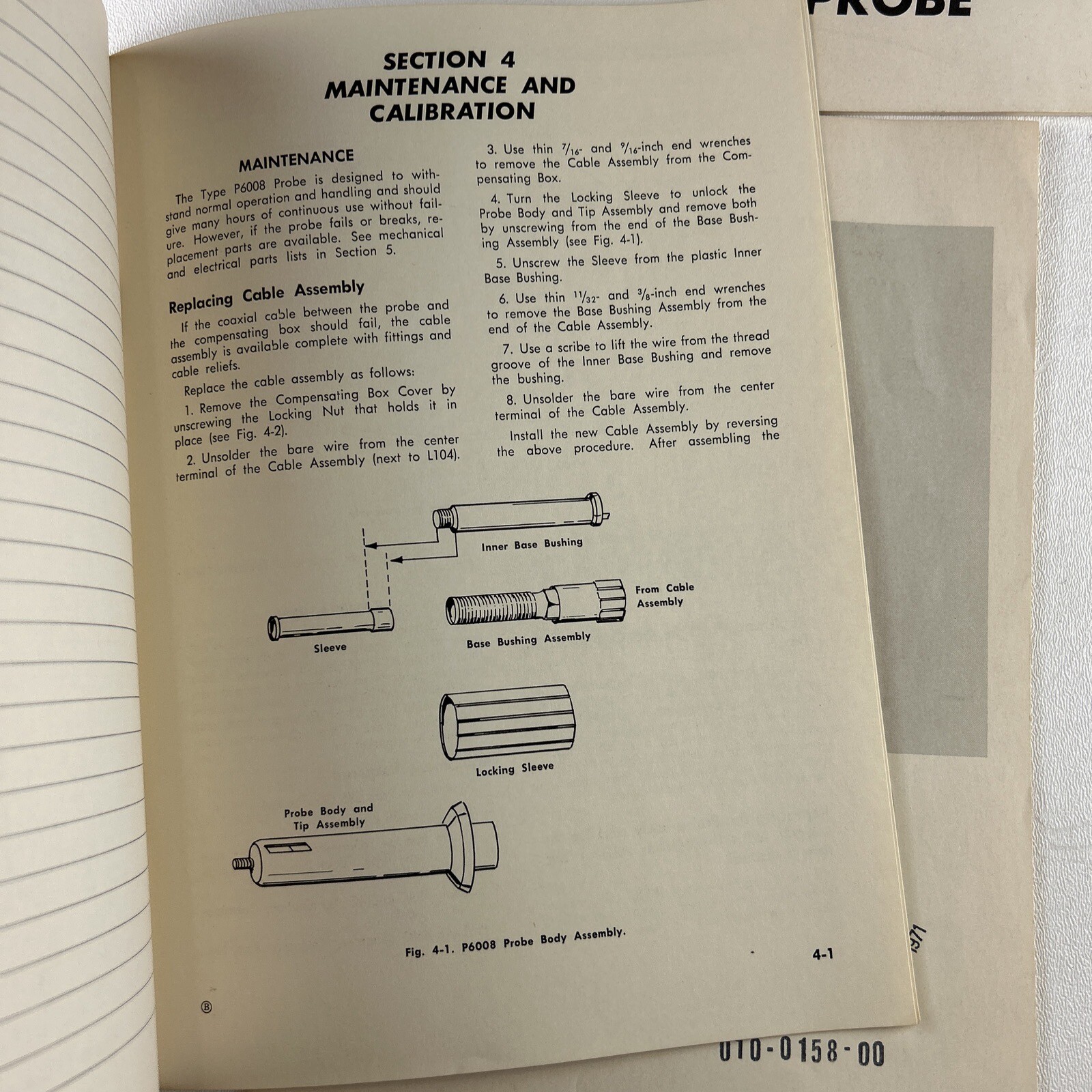 Tektronix P6006 & P6008 Probe Instruction Manuals