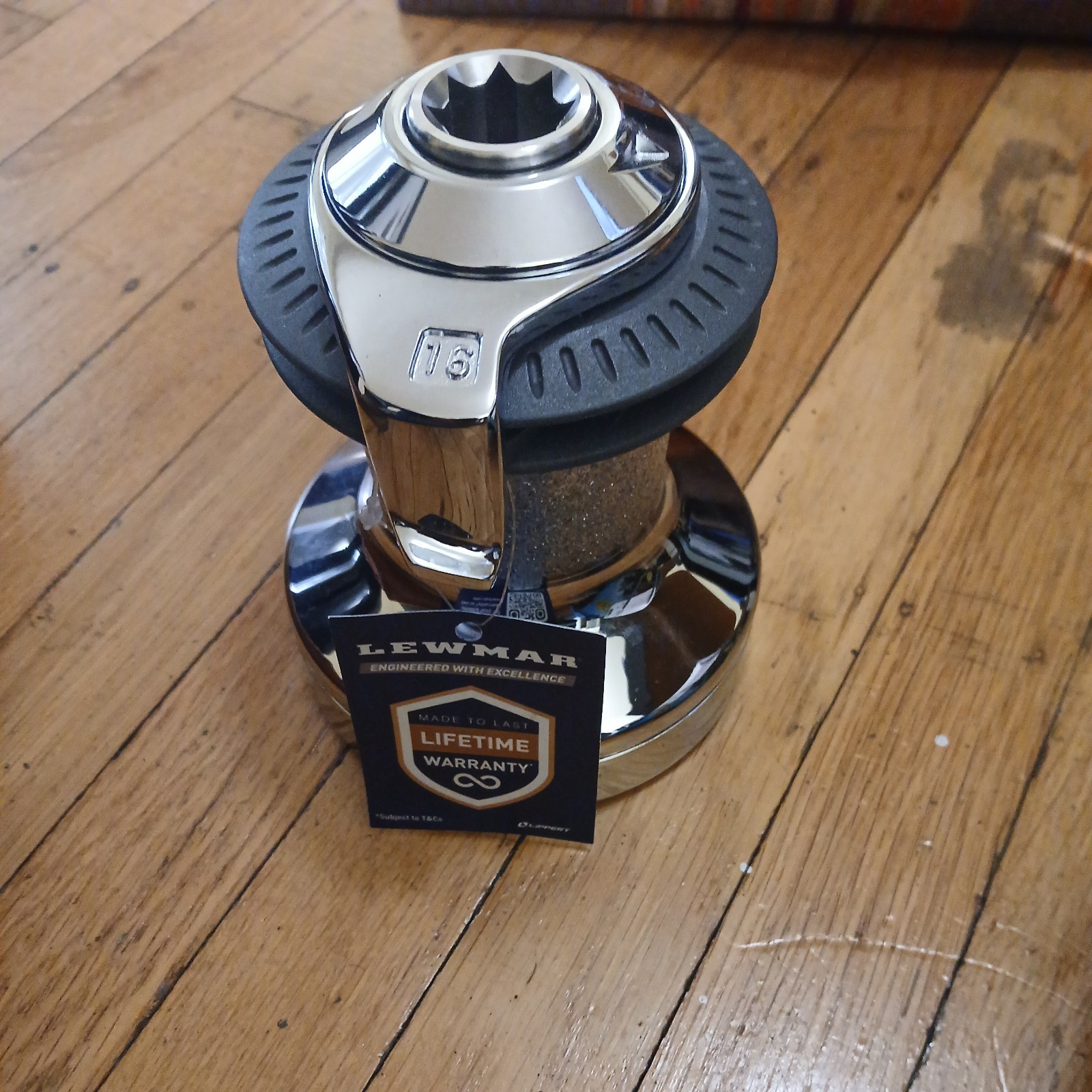 Lewmar 16CST Chrome Self-Tailing Single-Speed Winch New In Box
