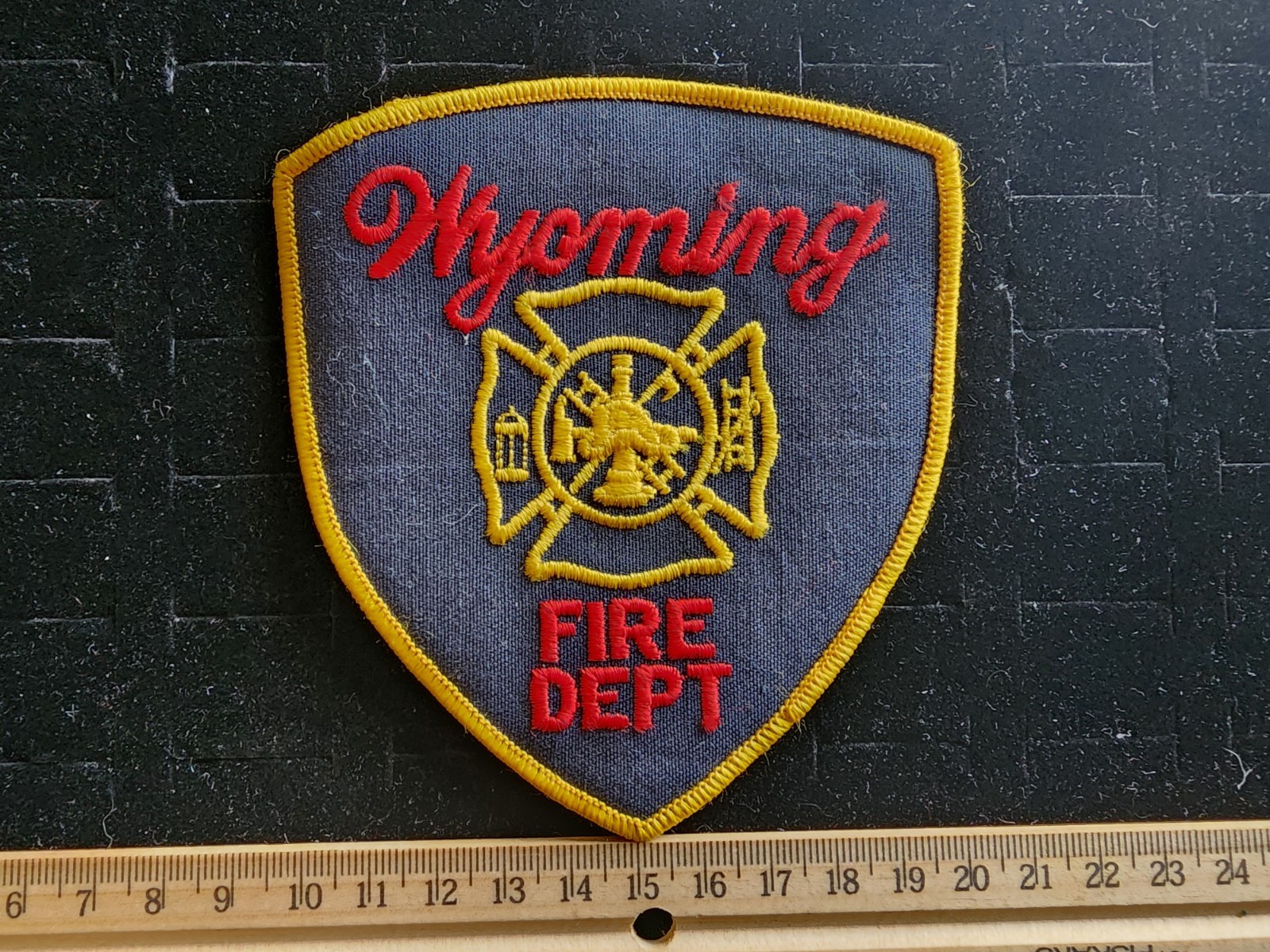 Vintage Fire Department Patch Wyoming Ohio