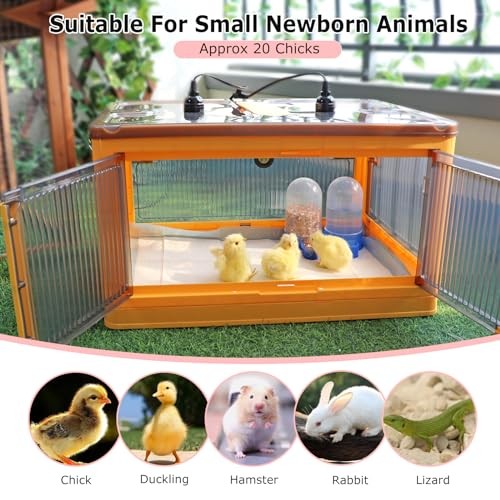 Chick Brooder Box for Chicks - Quail Brooder Box Kit 23.62"x16.53"x13"