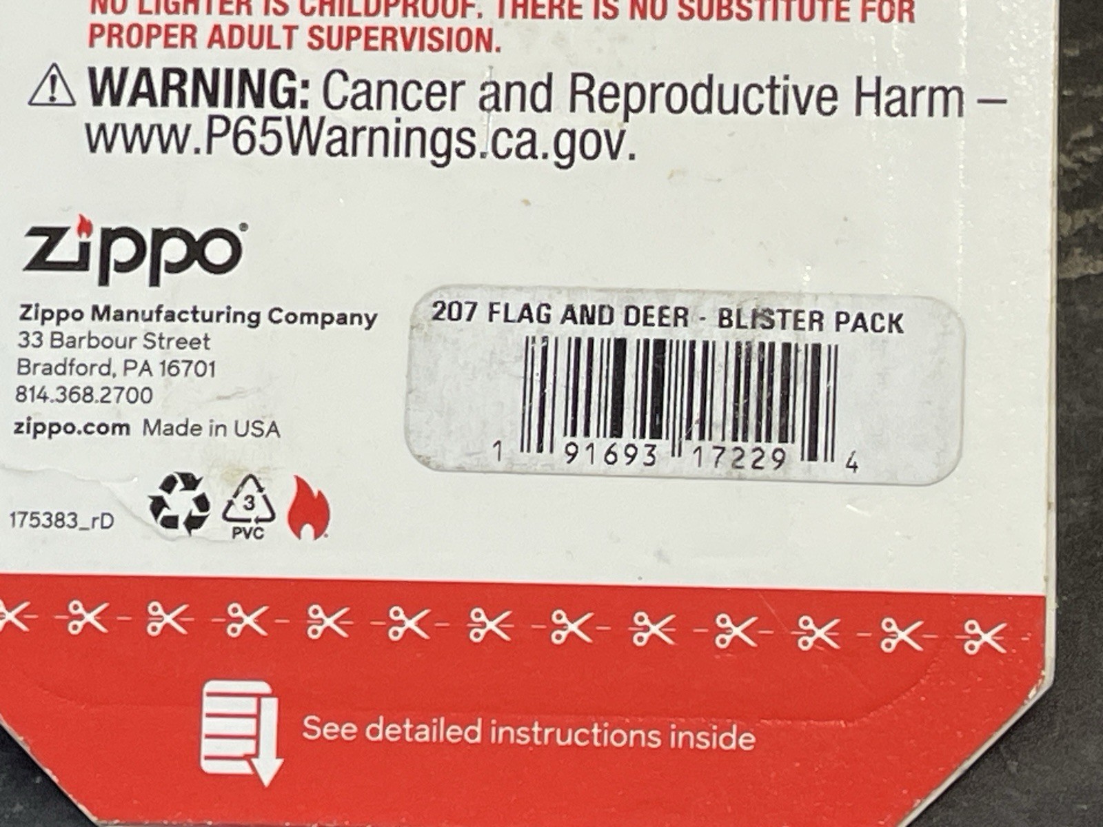 Zippo 2022 American Flag Buck Deer Design New In Bubble Pack