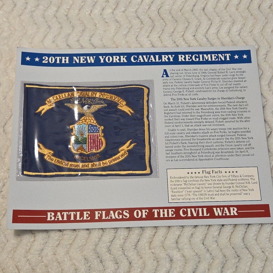 Willabee & Ward Battle Flags of The Civil War 20th New York Cavalry Regiment