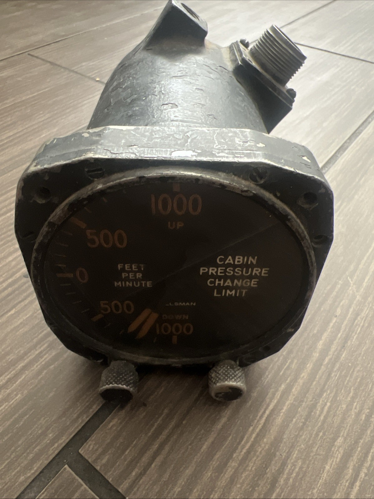 Vintage Kollsman Cabin Pressure Change Limit 1000 Aviation