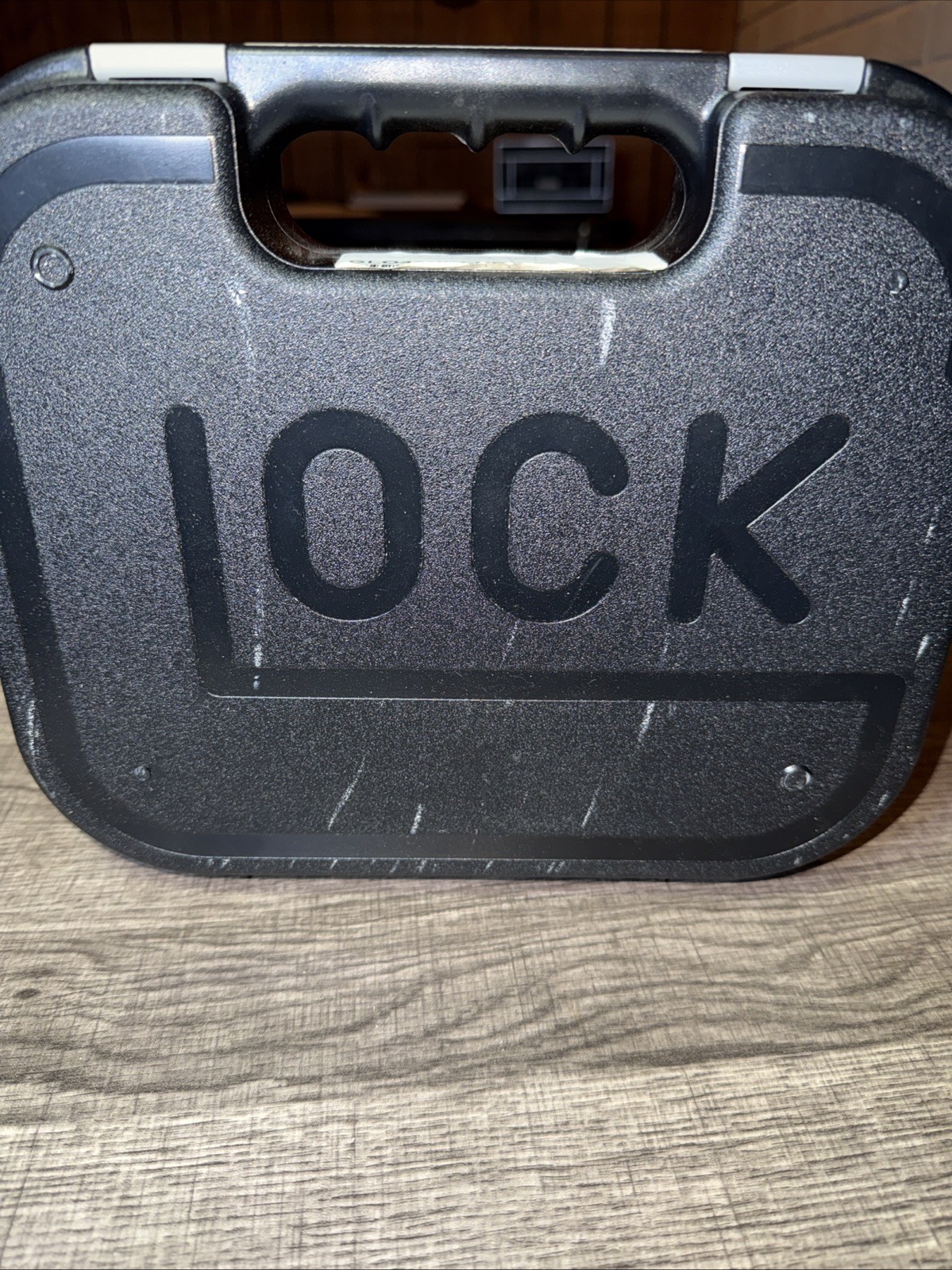 Factory OEM Glock G43X Black Plastic Padded Gun Case With Instructions Lock #2