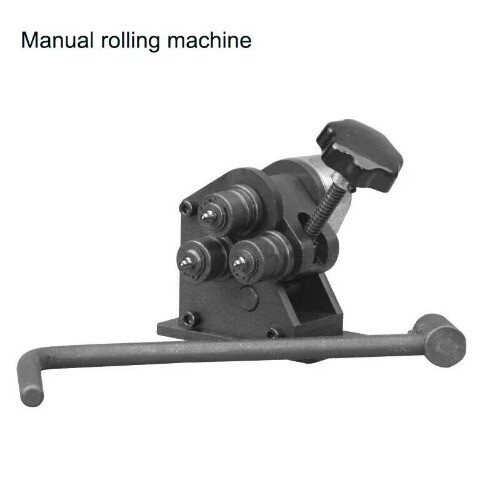 Manual Rolling Machine Three Roll Gear Bending Tools Hand-Cranking Pipe Bender