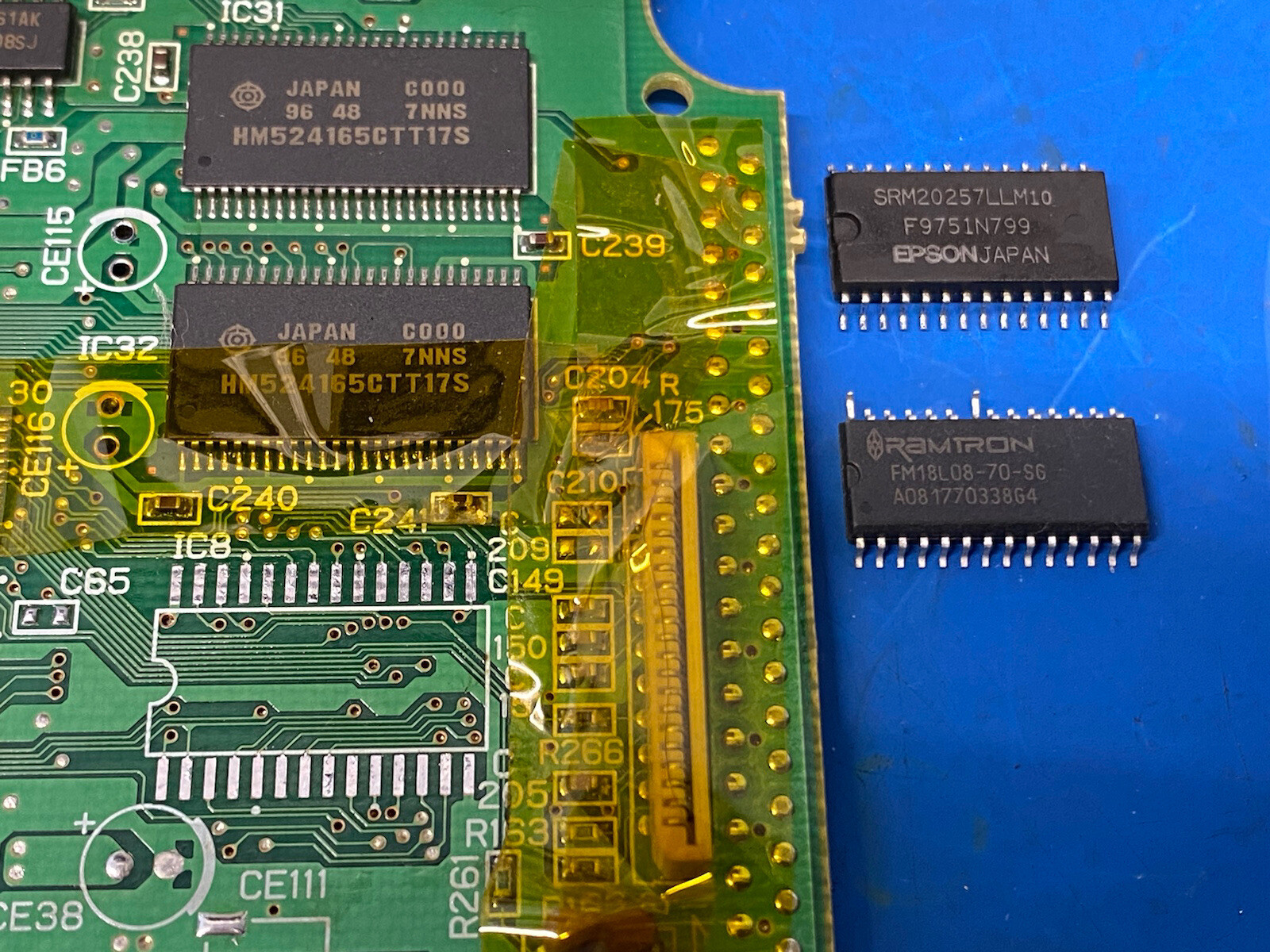 Sega Saturn Console Capacitor Replacement & FRAM Battery & PSU Recap Service