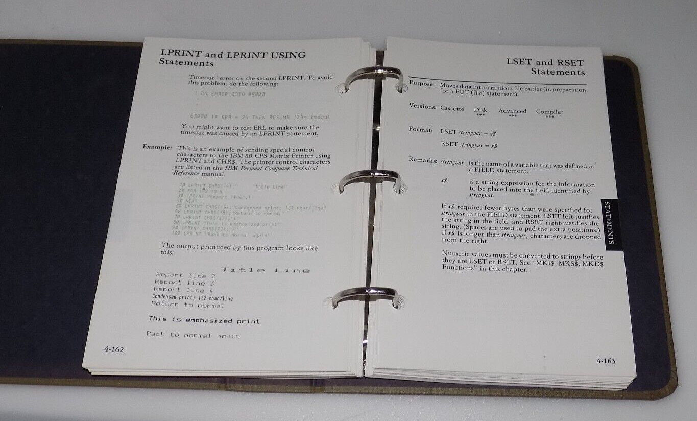 IBM PERSONAL COMPUTER HARDWARE LIBRARY BASIC 6025010 OPERATING SYSTEM GUIDE
