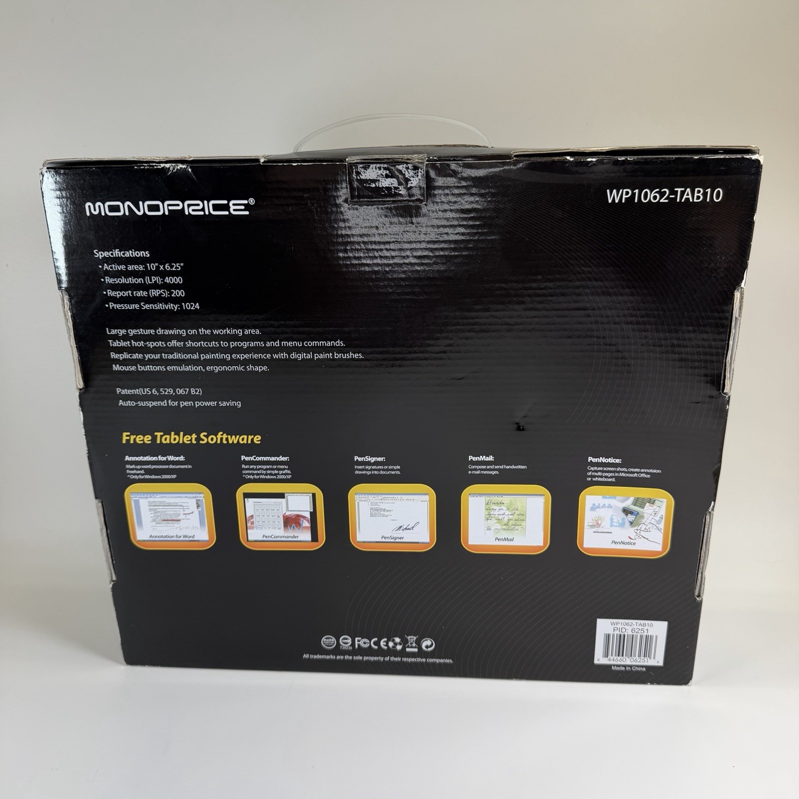 Monoprice Professional Tablet (model WP1062-TAB10)