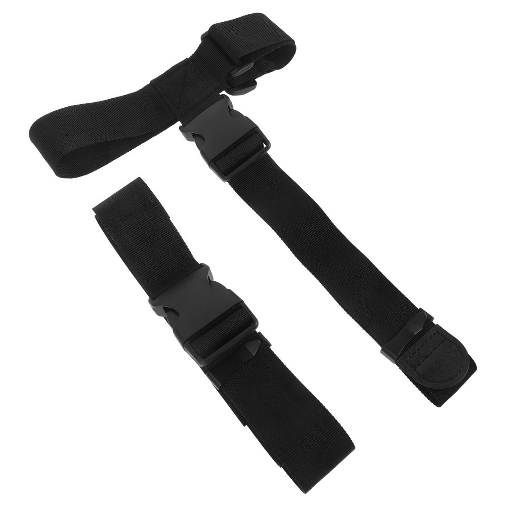 Reusable Black Luggage Strap with Quick Release Buckle for Secure Outdoor Use