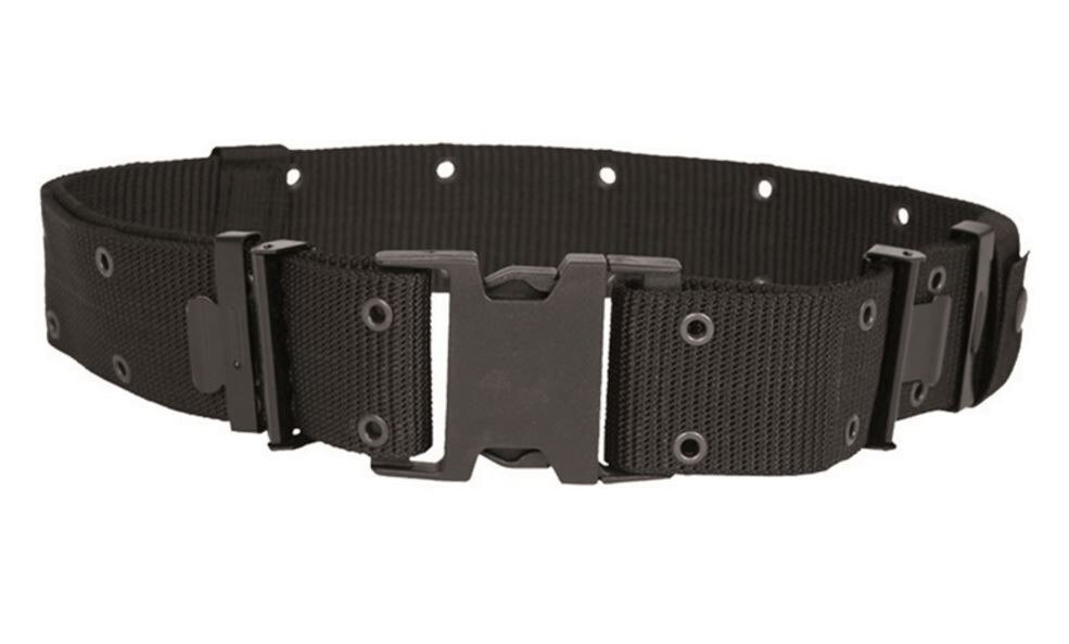NEW WEB DUTY PISTOL BELT LBE LCE ALICE BLACK LC-1 NYLON MEDIUM 19" - 47" WAIST