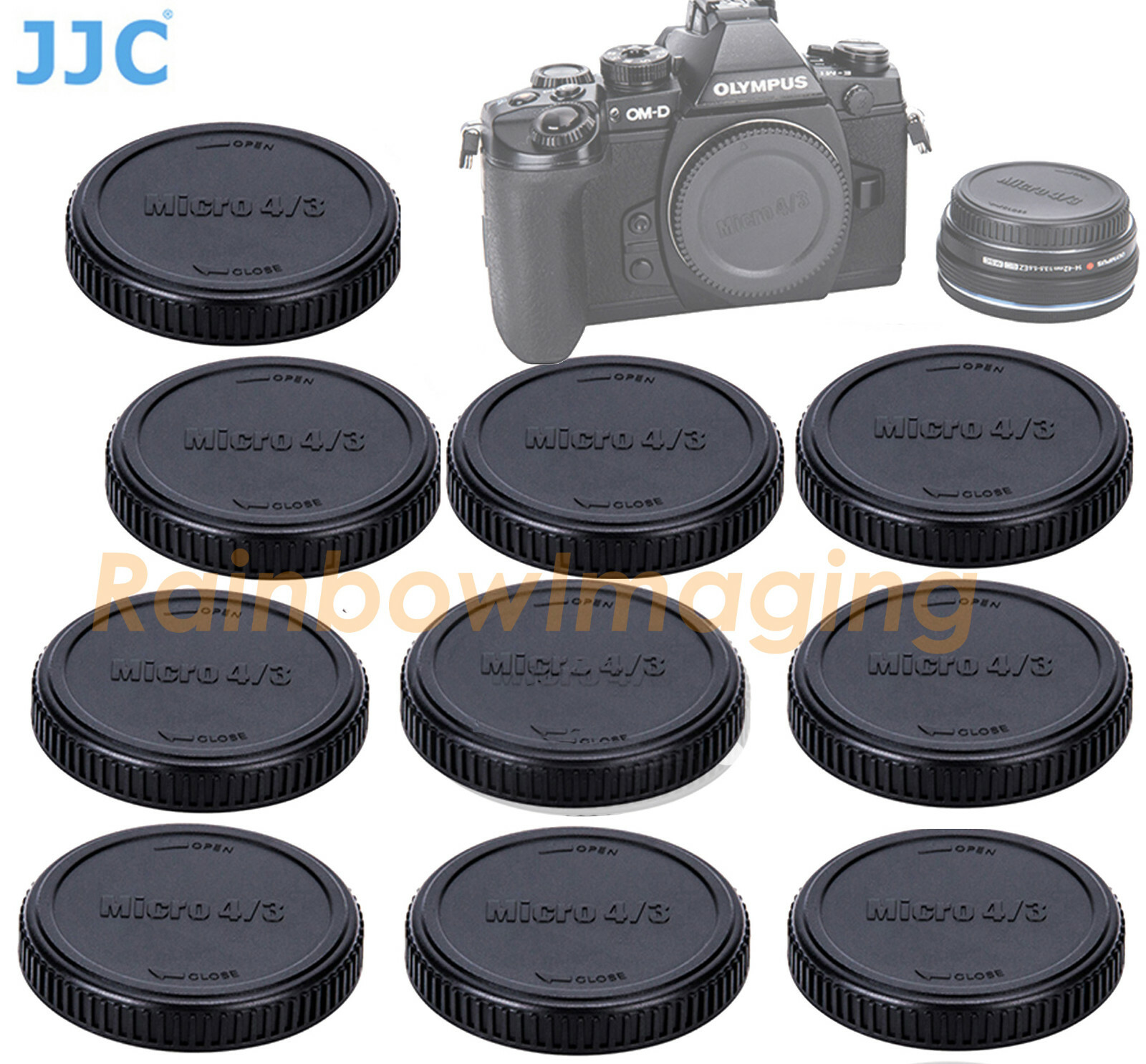 5 x JJC L-R7 Lens Rear Cap Body Caps Micro 4/3 M43 Panasonic GH5 GM5 GX1 GX2 GX7