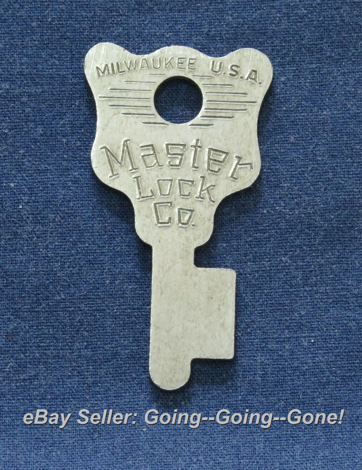 RARE ANTIQUE ORIGINAL MASTER LOCK 66K KEY BLANK MASTER LOCK #66 PADLOCK NOS WOW!