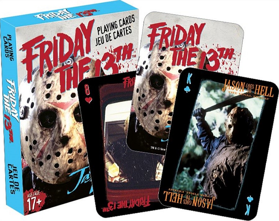 Friday the 13th Movies Cast Photo Illustrated Playing Cards, NEW SEALED