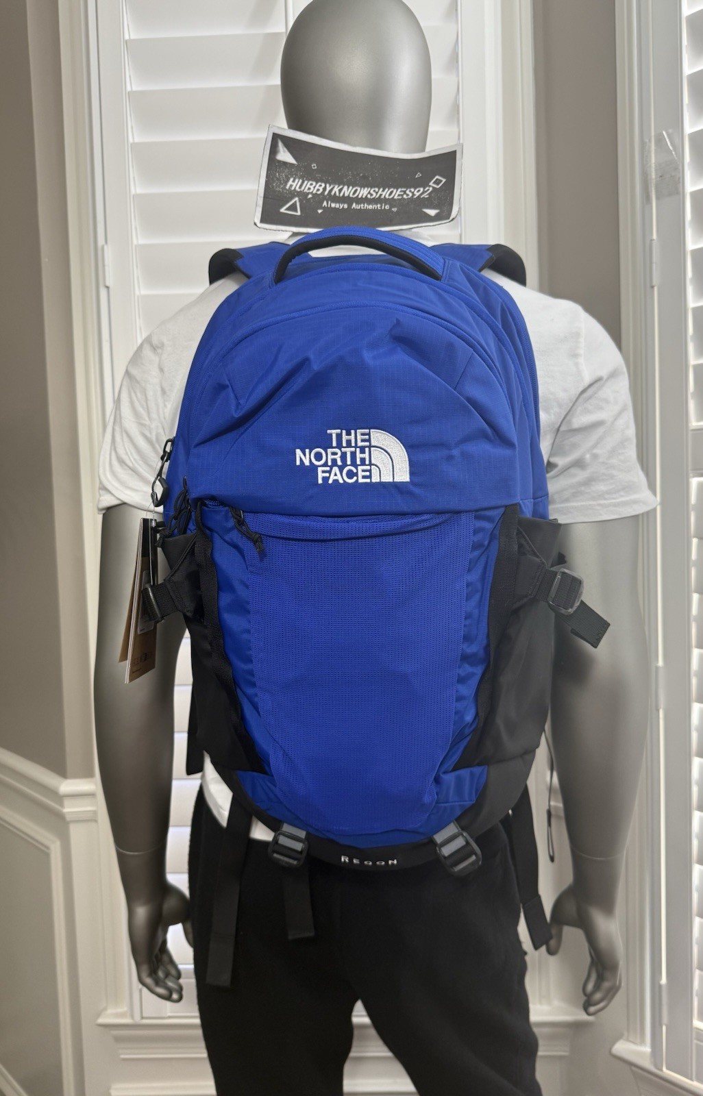 NWT The North Face RECON Day Travel Hike Student Backpack TNF Blue 30L