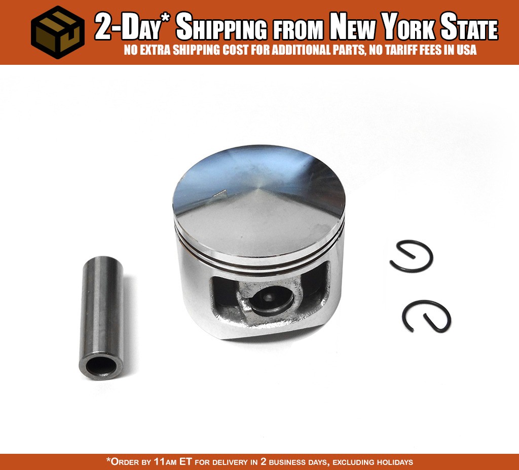 Dual-Ring Piston, Pin & G-Clips for Rovan 45cc Engines