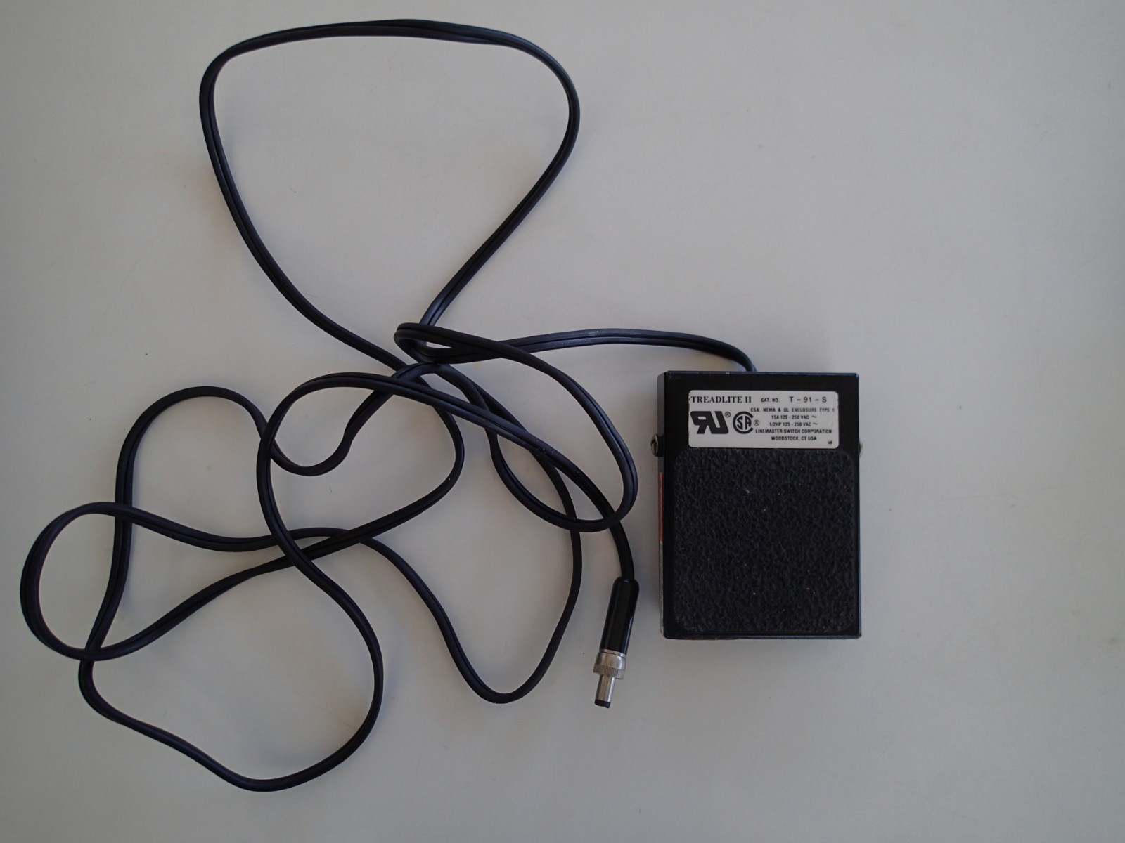 TREADLITE II Foot Switch - Model T-91-S with 6.5 foot Cable with plug -  Tested