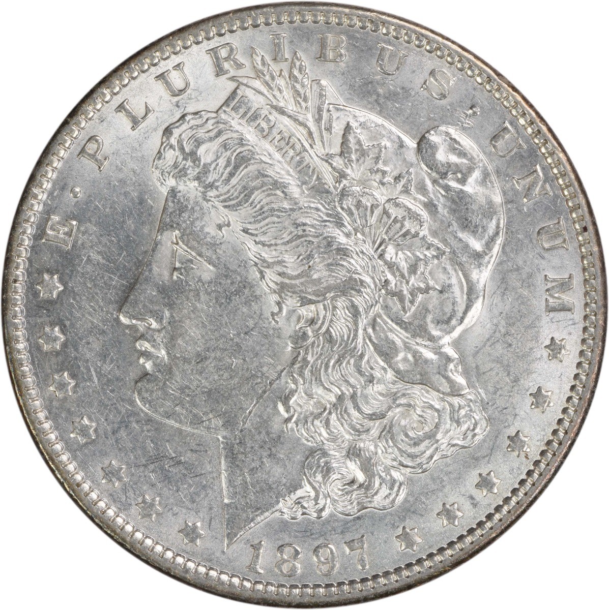 1897 Morgan Silver Dollar AU Uncertified #1206