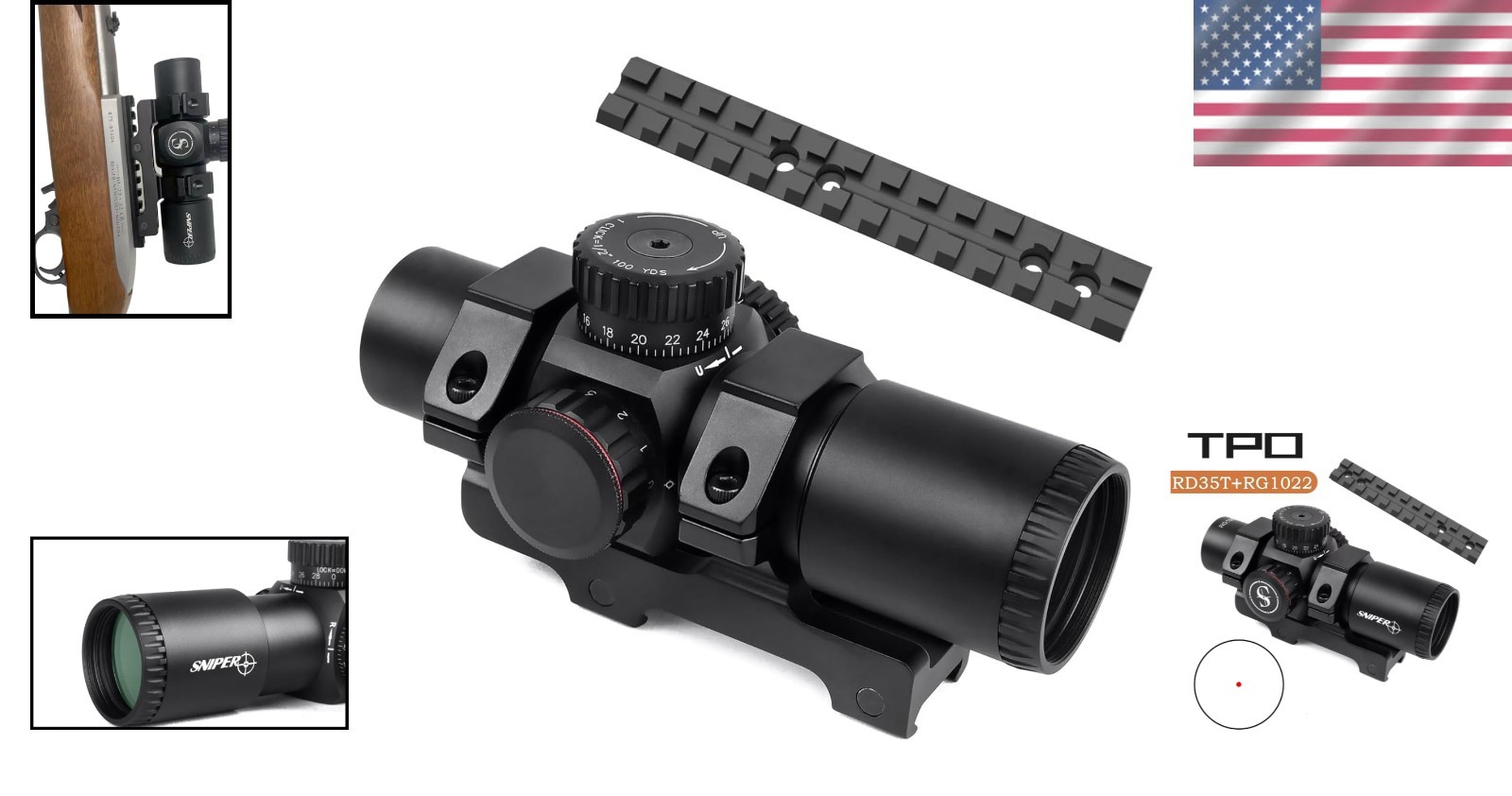 Ruger 10/22 Picatinny Rail Mount for Red Dot