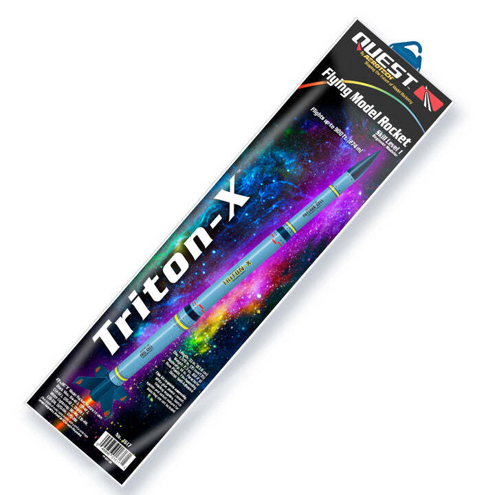 Quest Flying Model Rocket Kit Triton-X QST 1617