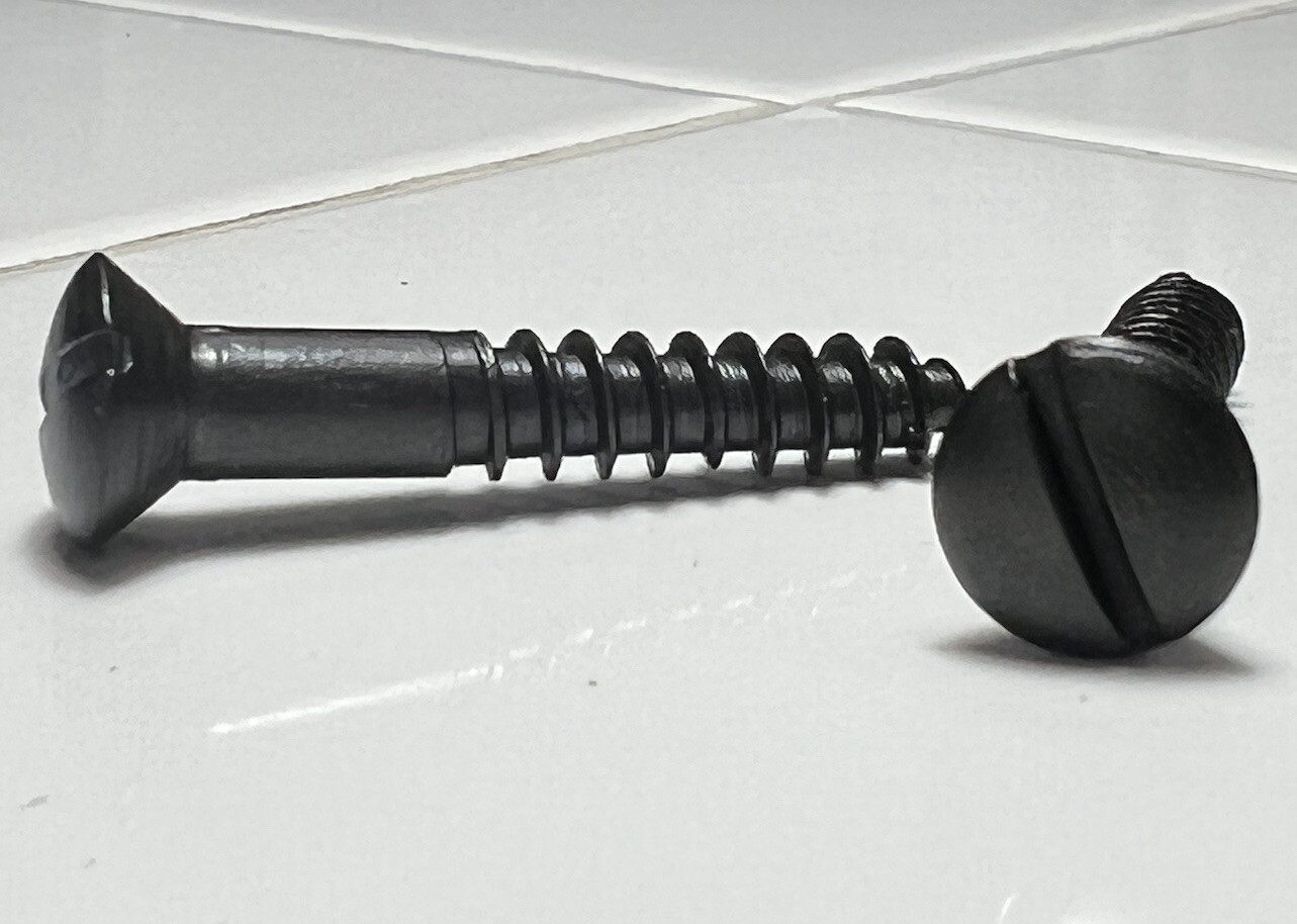 Buttplate Screws  Win. , Rem. , Sav. etc.  Medium Size   Pair of Two    (#Z-842)