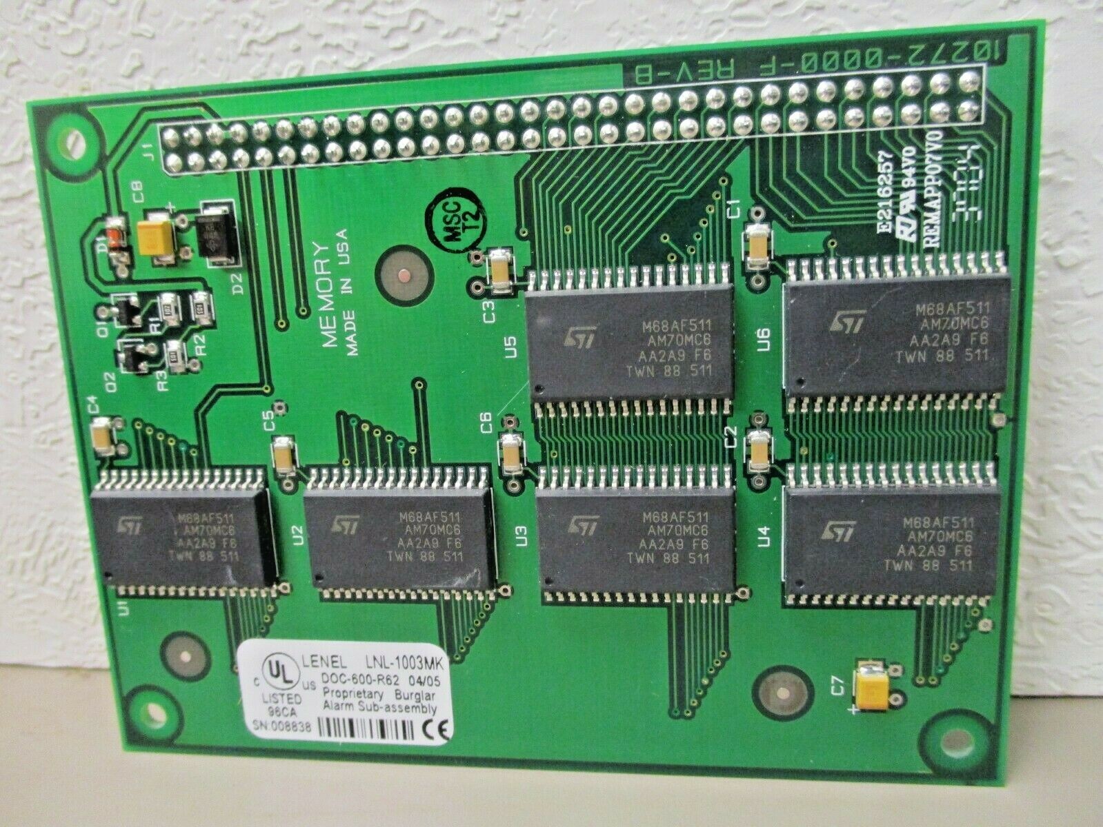 LENEL LNL-1003MK 3MB Memory Expansion Board 3-Megabyte Storage Capacity