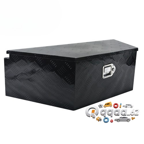 Black 39"x16.5"x12" Aluminum Trailer Tongue Tool Box Truck Bed Underbody Storage