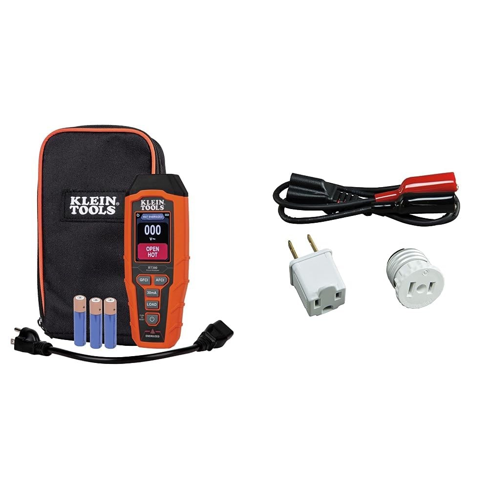 Klein Tools Circuit Tester Bundle with LCD Display, GFCI and AFCI black