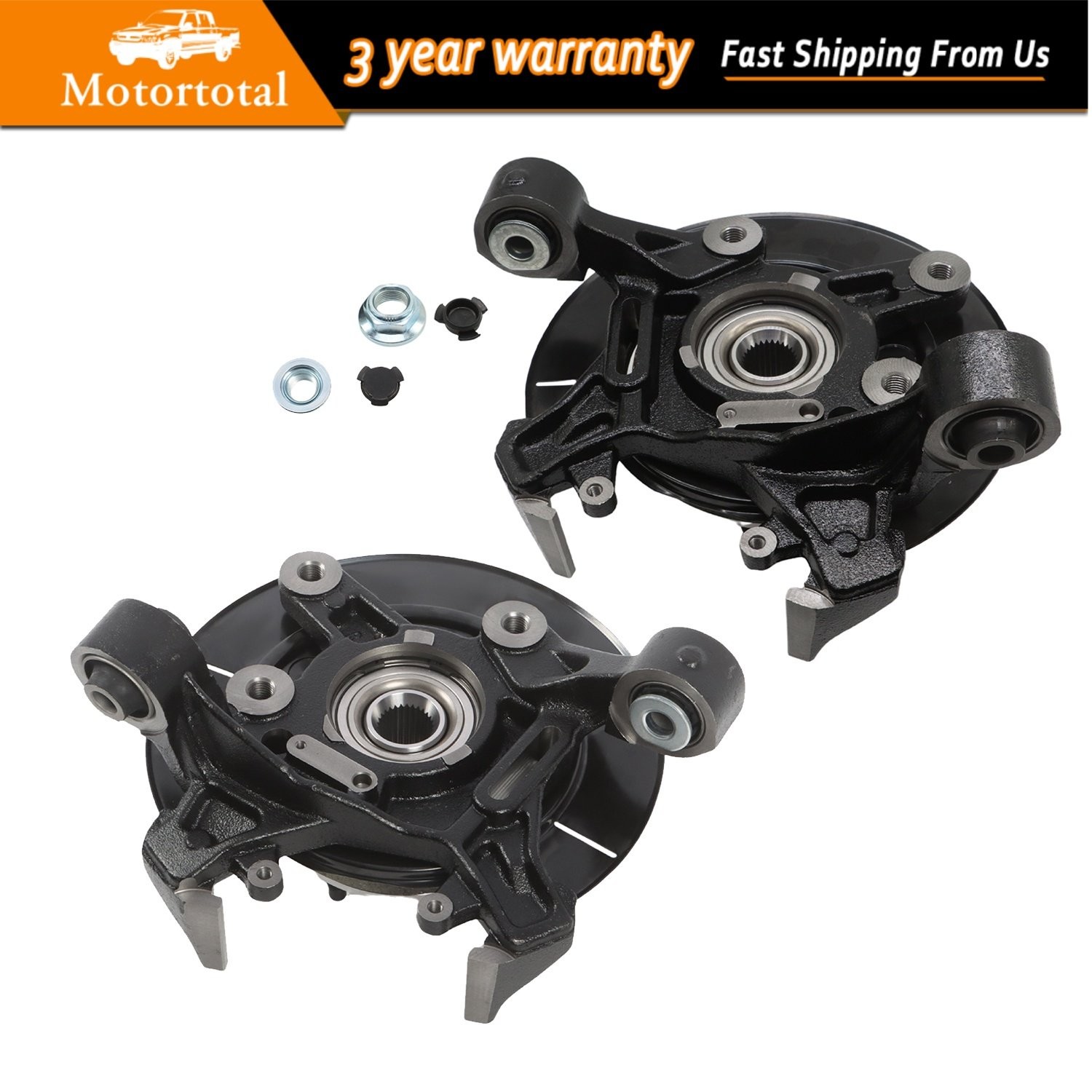 2PCS Rear Wheel Bearing Hub Steering Knuckle For 06-10 Ford Explorer 698-413