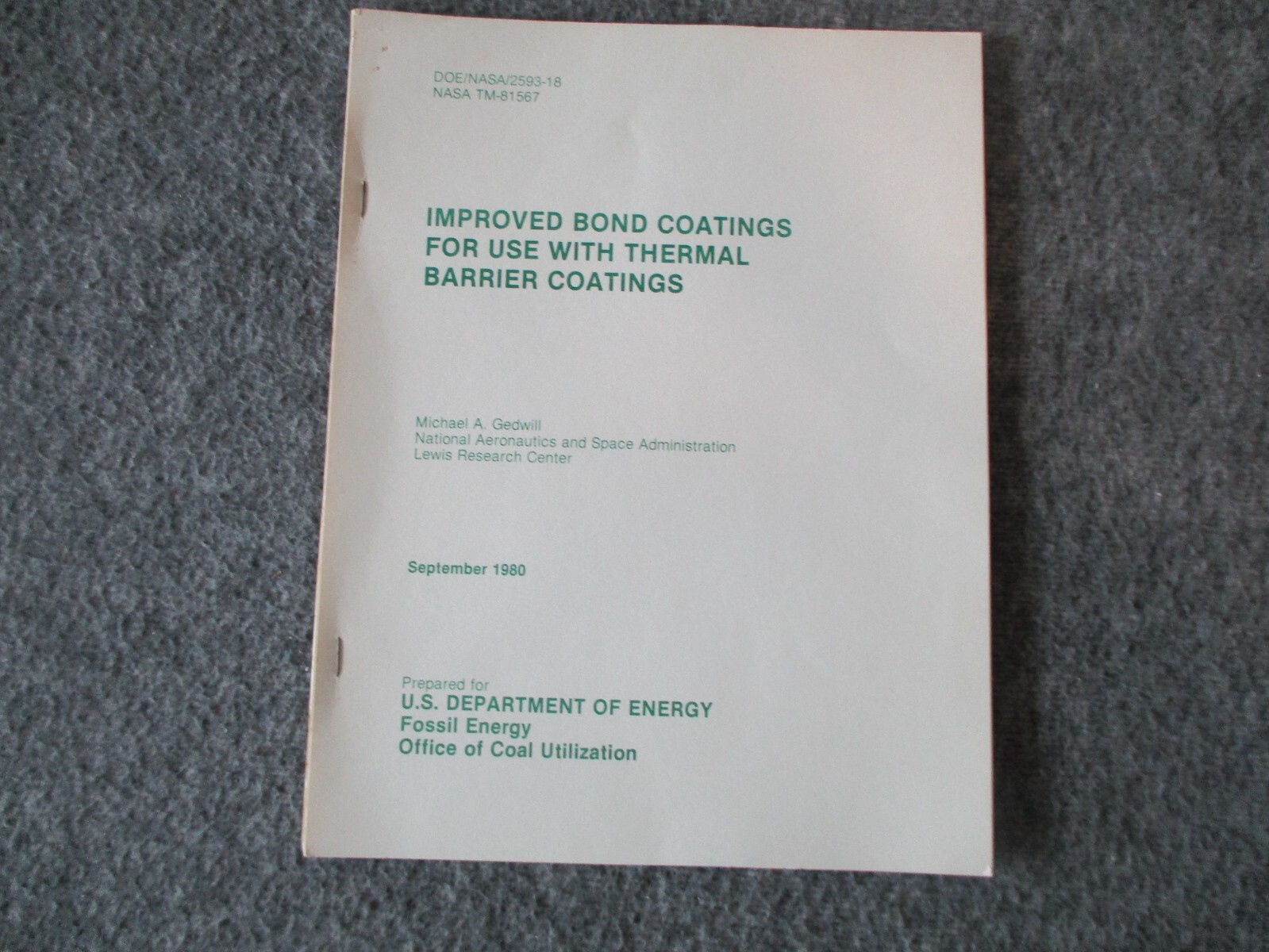 NASA SPACE SHUTTLE/SRB/EXTERNAL TANK COATINGS(+SAMPLE)/METALS/MATERIALS REPORTS+