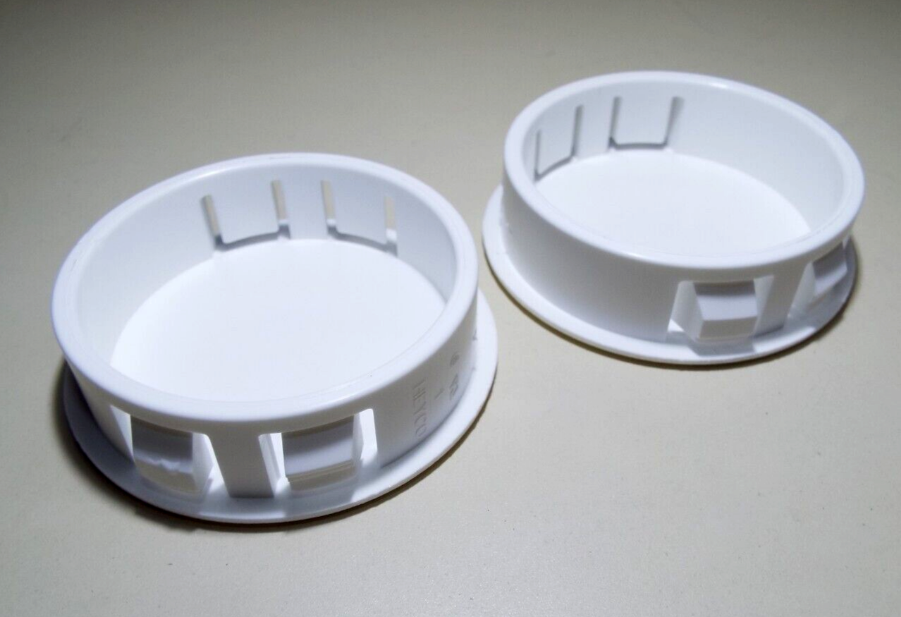 x4 HEYCO 2 1/2" INCH DP 2.5 2791 HOLE COVER CAP DOME PLUG WHITE PLASTIC NYLON