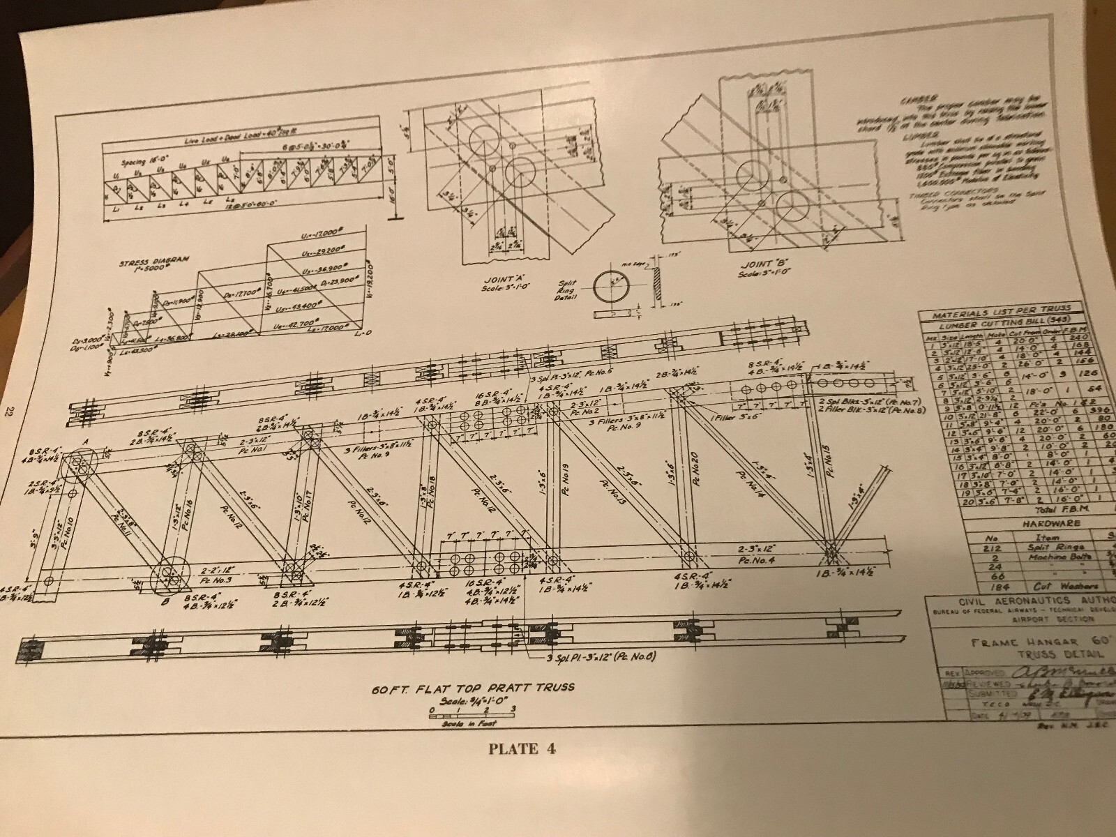 1941 Airplane Hangar Construction Manual