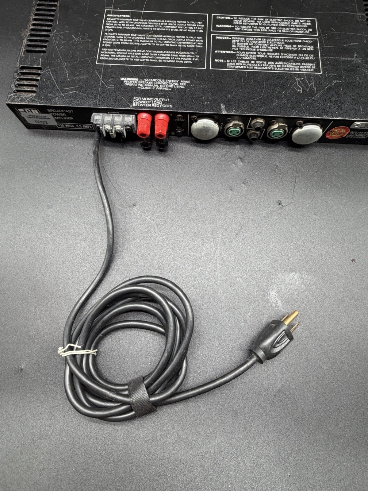 BGW 150 Broadcast Power Amp