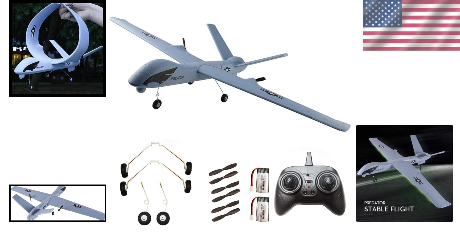 Remote Control Airplane 3-Axis Gyro Wingspan