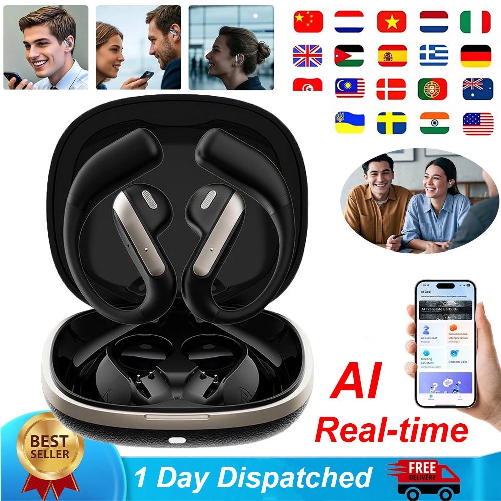 Translation Earbuds Real Time - AI 144 Language Translator Earbuds, Audifonos US