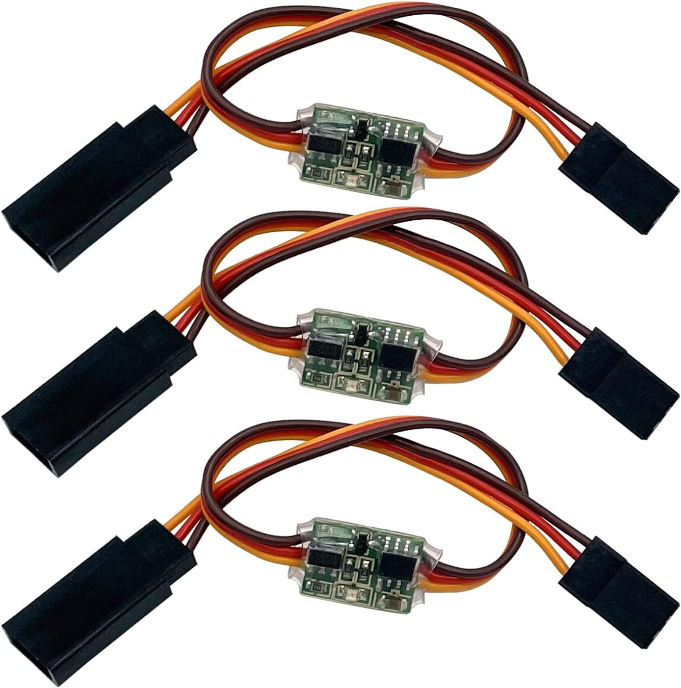 3Packs RC Servo Signal Reverser Rotation Inverter 3.6V - 24V 5A Steering Gear Re