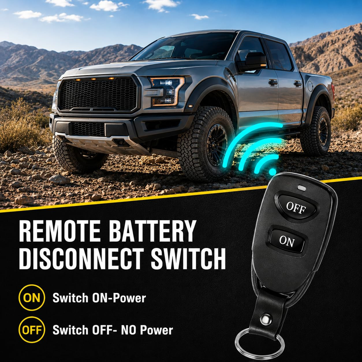 Side Post Remote Battery Disconnect Switch 12V 250A – Battery Cut off Switch Pre