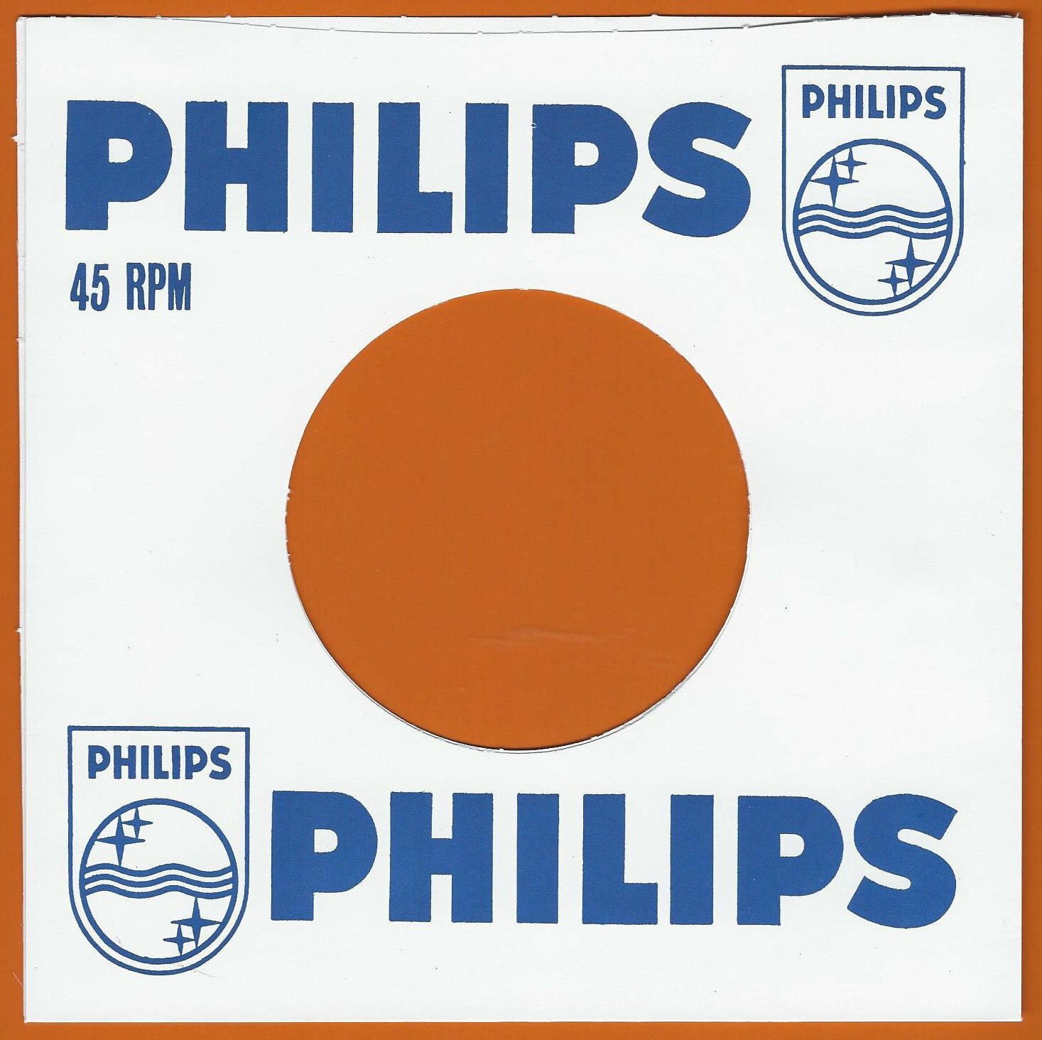PHILIPS (straight top logo) REPRODUCTION RECORD COMPANY SLEEVES - (pack of 10)