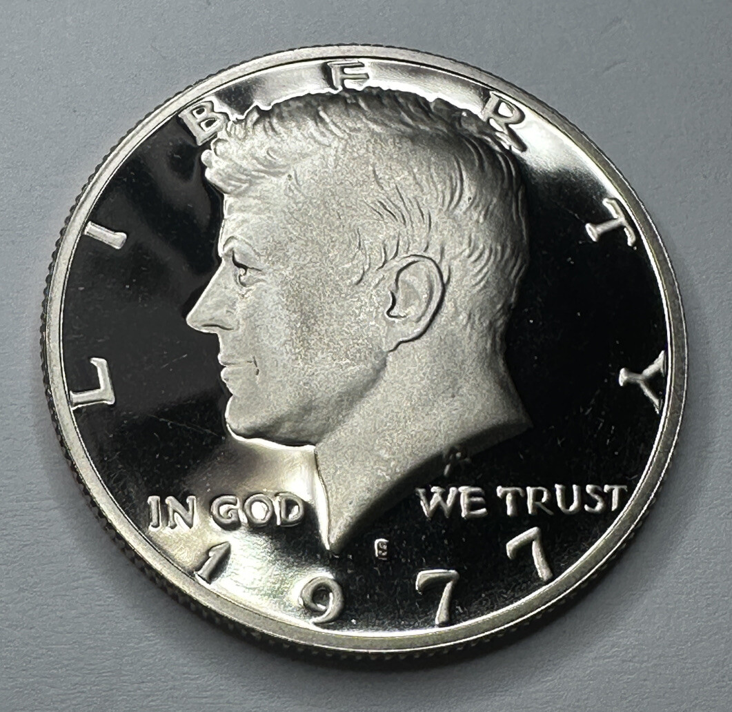 1977-S Kennedy Half Dollar PROOF 50cent Piece Coin from US Mint Proof Set