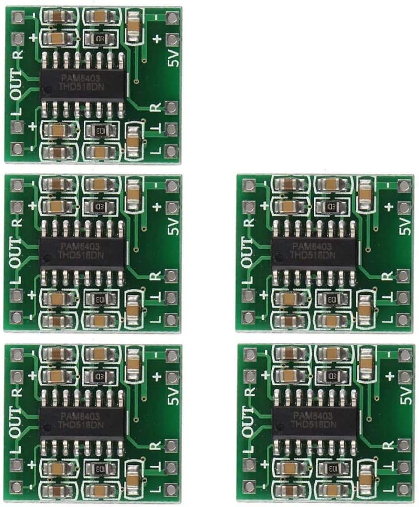Super Mini Digital Amplifier Board - 5PCS Class D with Noise Suppression Feature