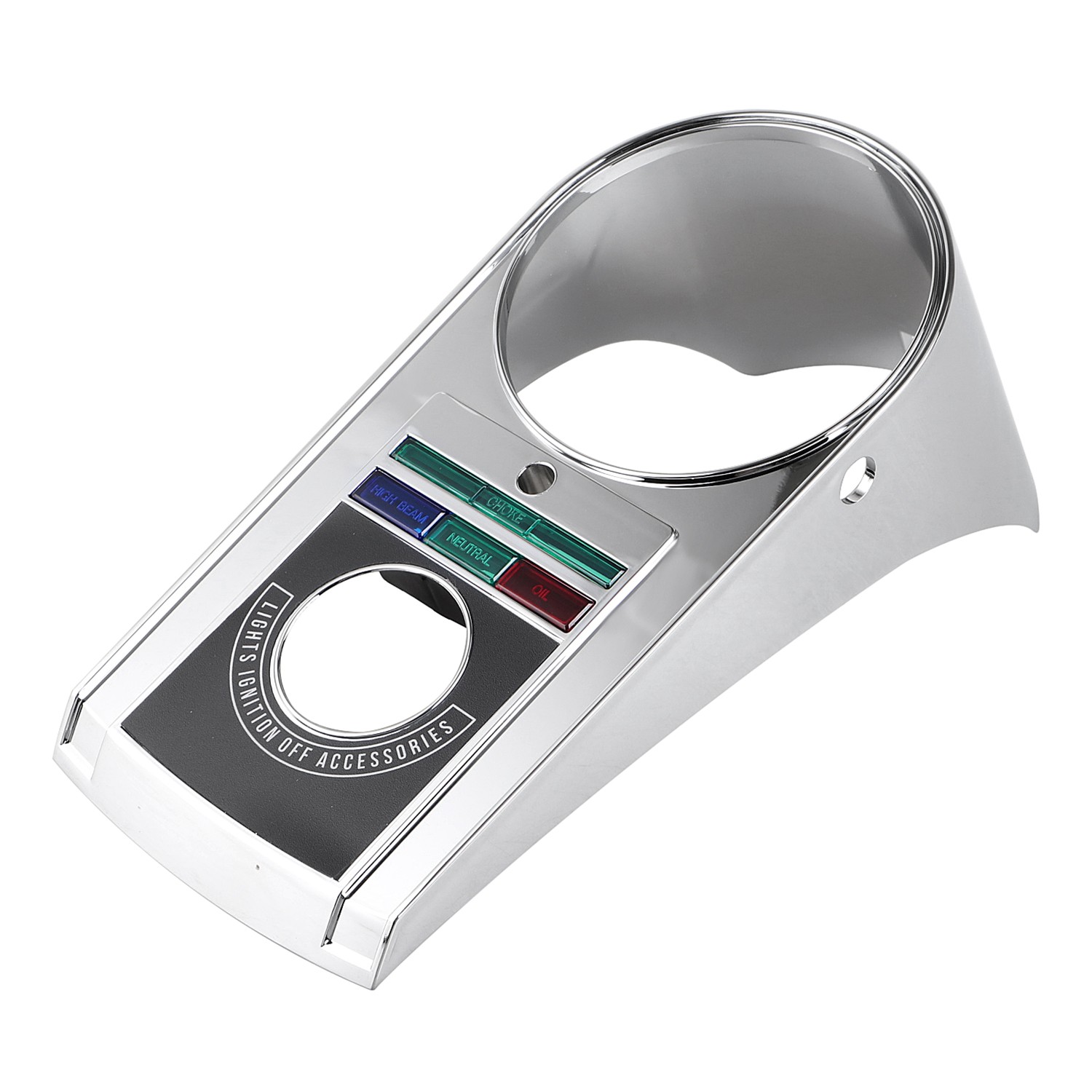 Chrome Dash Speedometer Panel For Harley Electra Glide FLHT Softail FXST FXSTC