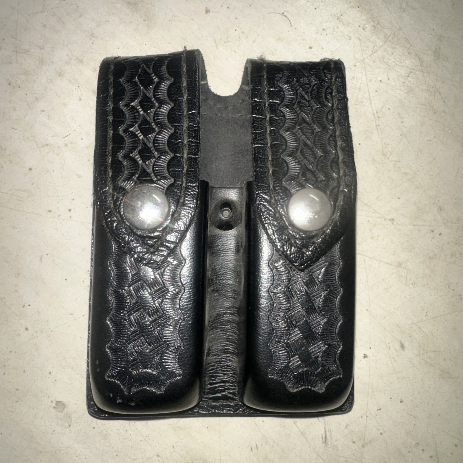 Safariland 77 Double Glock 20 21 Magazine Holder Basketweave Black Pouch Duty